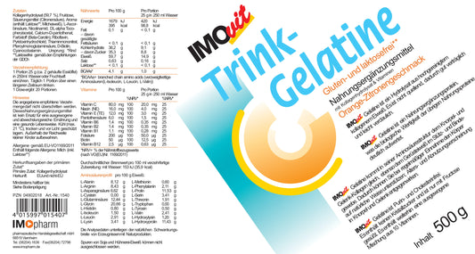 Imovit Trinkgelatine Inhaltsangabe