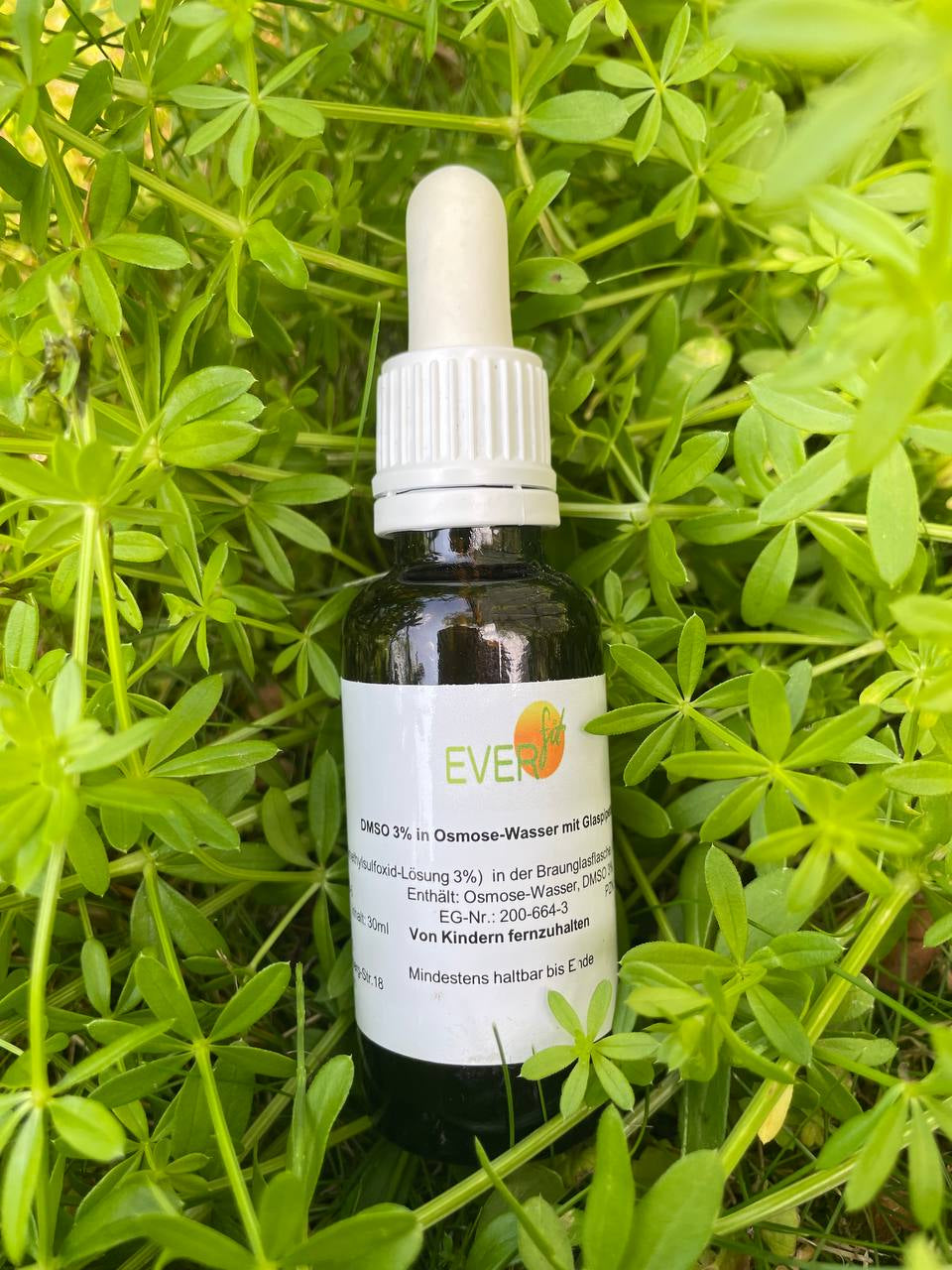 DMSO 3 % in Osmose-Wasser 30 ml mit Glaspipette.