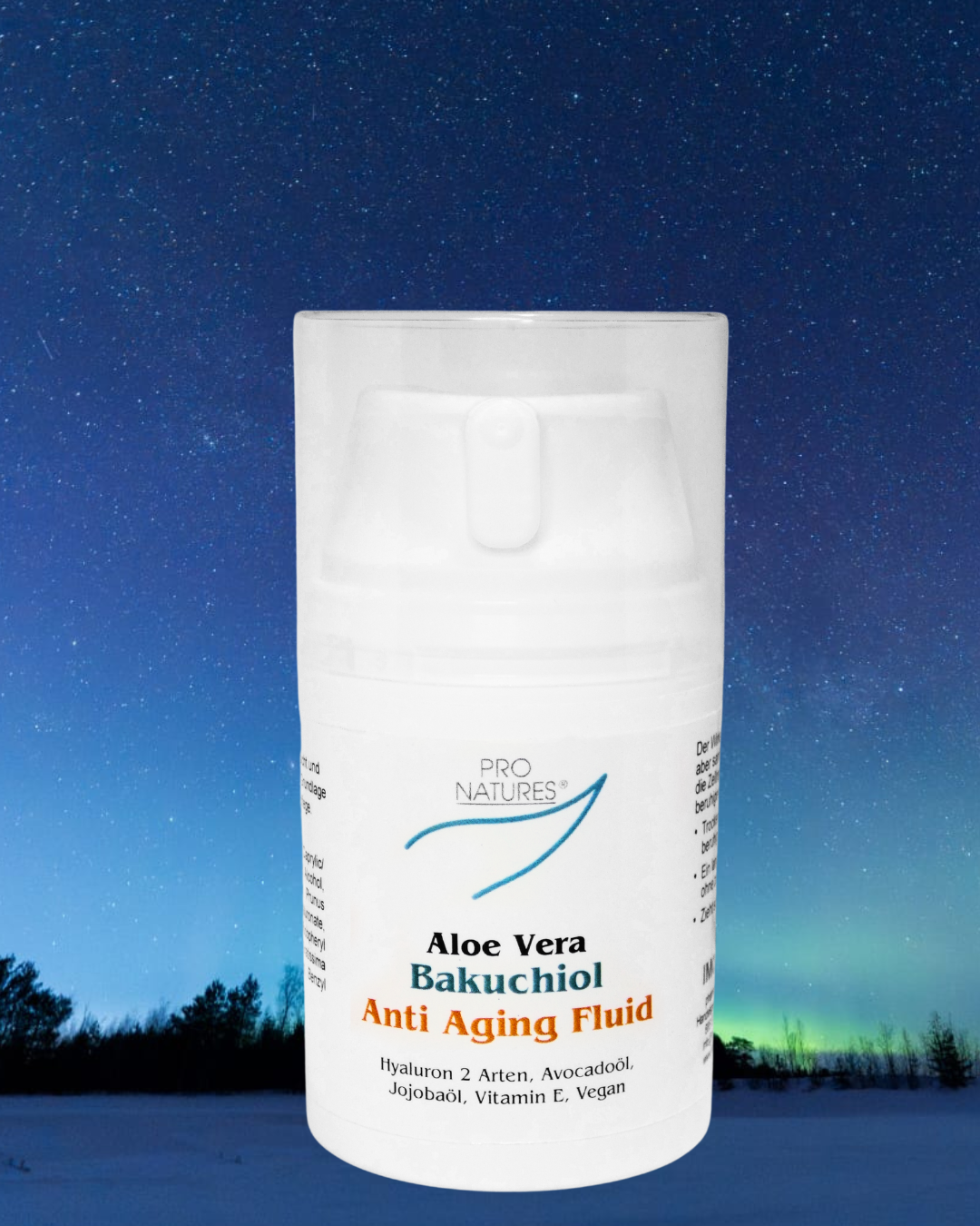 Aloe Vera Bakuchiol Anti Aging Fluid 50 ml- Airless Spender