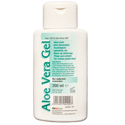 Aloe Vera Gel 200 ml mit blumigem Geruch - vegan - Barbadensis Miller