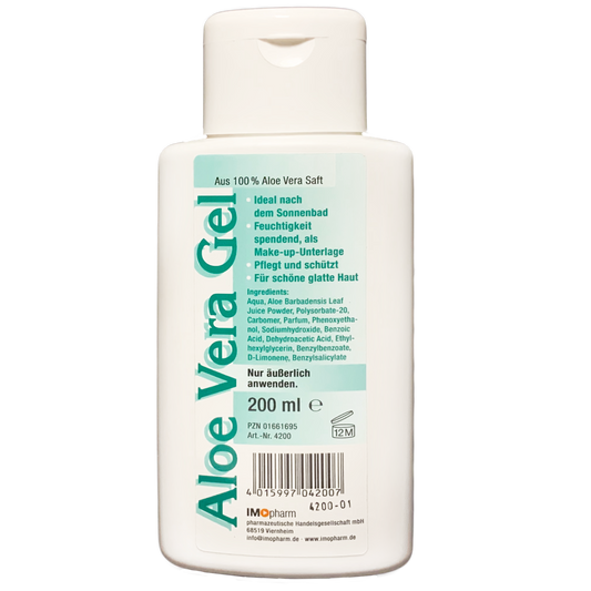 Aloe Vera Gel 200 ml mit blumigem Geruch - vegan - Barbadensis Miller