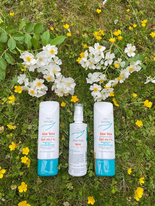 2x Pro Natures Aloe Vera Gel 99,7 % und 1x Pro Natures Spray Angebot für 45 Euro